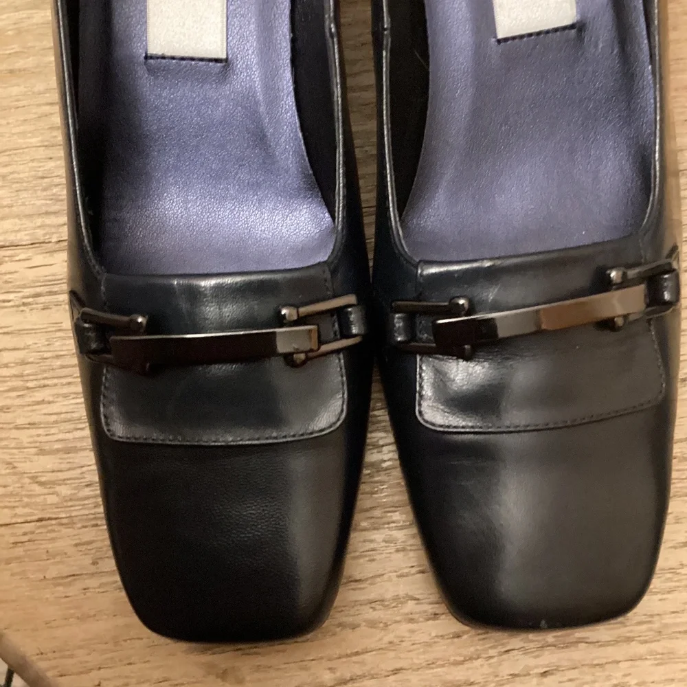 S.R.O. SRO DARK NAVY BLUE HEELS SZ 6M 1.5” - Picture 2 of 8